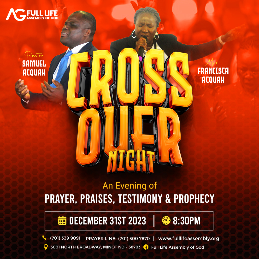 Welcoming the New Year with Joy and Gratitude at Full Life Assembly of God Church's Cross Over Night Service